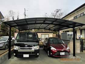 のカーポート ネスカR (ラウンドスタイル) ワイド 積雪〜20cm対応 施工例