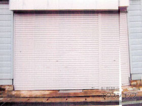 のガレージシャッター プラテアII スチールタイプ 手動式 *2連窓仕様 施工例