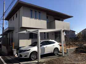 のカーポート スカイリード 片側支持 積雪〜20cm対応 施工例