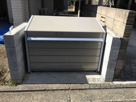 ゴミステーション ダストボックスミニ メッシュ床タイプ DBN-147M 800L DBN-147M 施工例