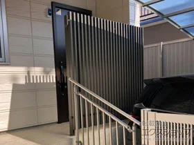 LIXIL リクシル(TOEX)のフェンス プログコートフェンスF1型 フリーポールタイプ 施工例