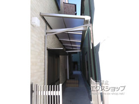 のテラス屋根 ヴェクターテラス F型 ルーフタイプ 単体積雪〜20cm対応 施工例