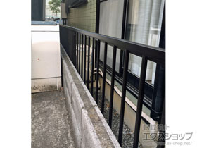 のフェンス・柵 ミエッタフェンス 防犯たて格子タイプ 自由柱施工 施工例