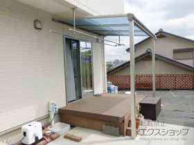 のテラス屋根 ヴェクターテラス F型 テラスタイプ 単体 積雪〜20cm対応 施工例