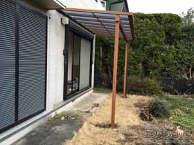 のテラス屋根 サザンテラス (フレーム仕様) 積雪50cm対応 テラスタイプ 単体 施工例