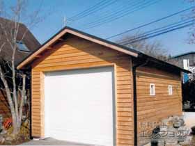 のガレージシャッター ガレージシャッタークワトロ 電動式 内部付タイプ 施工例