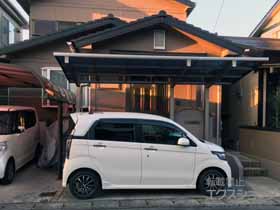 のサイクルポート・駐輪場 カムフィエース ミニ 延長 積雪〜20cm対応 施工例