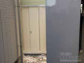 の物置・屋外倉庫 シンプリー 一般型 1520×615×1903 MJX-156E-FW 施工例