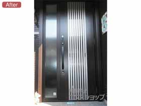 の玄関ドア リシェントII 断熱K4仕様 片袖仕様(ランマ無)R F17型※タッチキー(リモコンタイプ)仕様 施工例