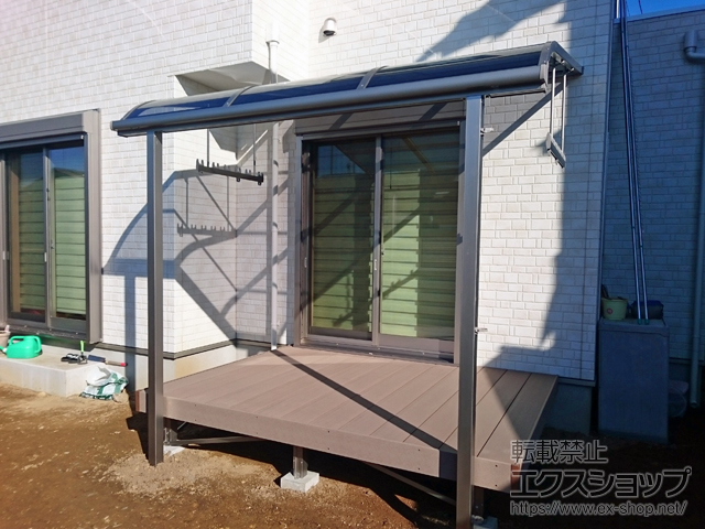 のウッドデッキ レストステージ 幕板納まり 施工例