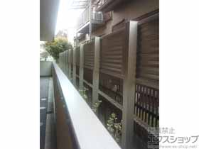 のフェンス・柵 ミエーネフェンス 目隠しルーバータイプ　※柱別途 施工例