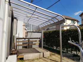 のテラス屋根 スピーネ R型 テラスタイプ 単体 積雪〜20cm対応 施工例