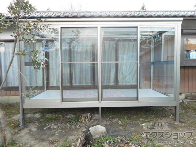 のテラス囲い・サンルーム サニージュ F型 床納まり ランマ無 積雪〜20cm対応 施工例