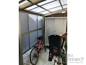 のサイクルポート・駐輪場 ネスカRミニ (ラウンドスタイル) 積雪〜20cm対応 施工例