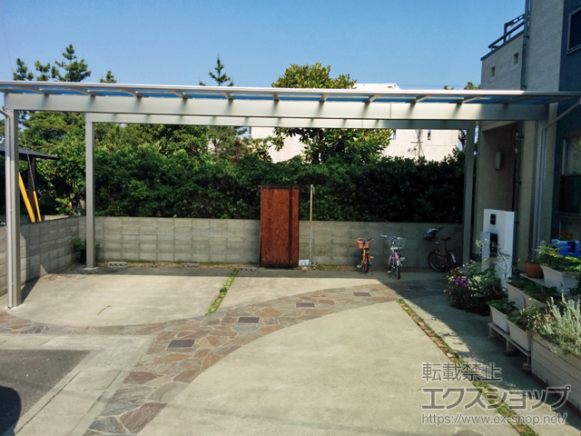 のカーポート エフルージュ トリプル 積雪〜20cm対応 施工例