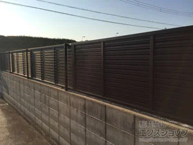 LIXIL ���N�V��(TOEX)�̃t�F���X�E��E�� ���[�o�[�t�F���X2�^ �t���[�|�[���^�C�v �{�H��