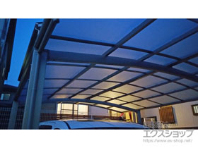 のカーポート ネスカR (ラウンドスタイル) ワイド 積雪〜20cm対応 施工例