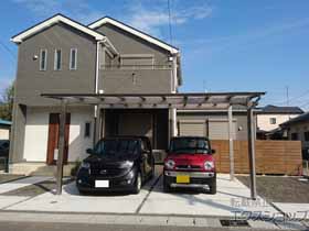 のカーポート ソリッドポート ワイド 積雪〜20cm対応 施工例