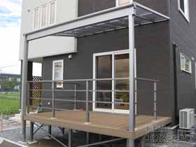 のウッドデッキ 樹ら楽ステージ 木彫 施工例