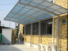 のカーポート レイナポートグラン 縦連棟　積雪〜20cm対応 施工例