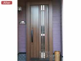 の玄関ドア リシェントII 断熱K4仕様 片開き仕様(ランマ無)R F87型 施工例