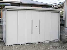 の物置・屋外倉庫 Mr.ストックマンダンディ 一般型 3600×1590×2110 ND-3615-W 施工例