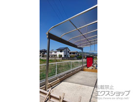 のテラス屋根 ヴェクターテラス R型 テラスタイプ 単体 積雪〜20cm対応 施工例