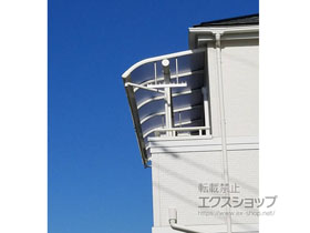 のバルコニー・ベランダ屋根 ヴェクターテラス R型 屋根タイプ 連棟 積雪〜20cm対応 施工例