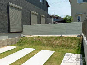 のフェンス・柵 レスティナフェンス7型 横目隠しタイプ 自由柱 施工例