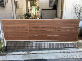 のフェンス・柵 ジオーナフェンスYS型 フリーポールタイプ 施工例