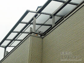 のバルコニー・ベランダ屋根 スピーネ F型 屋根タイプ 単体 積雪〜20cm対応 施工例