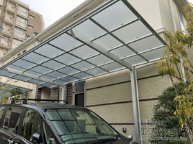 のカーポート ネスカF (フラットスタイル) 積雪〜20cm対応 施工例