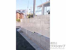 のフェンス・柵 プレスタフェンス7Y型 フリーポールタイプ　 施工例