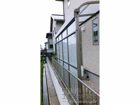 のストックヤード スピーネストックヤードR型 パネルタイプ スクリーン仕様 積雪〜50cm対応 施工例