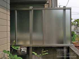 のフェンス・柵 ライシスフェンスP型 多段柱 施工例