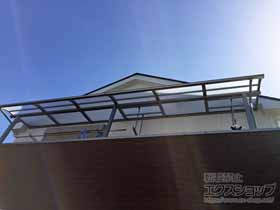 のバルコニー・ベランダ屋根 スピーネ R型 屋根タイプ 連棟 積雪〜20cm対応 施工例