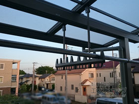 のバルコニー・ベランダ屋根 レボリューA TF2MA型 屋根タイプ 単体 積雪〜20cm対応 施工例