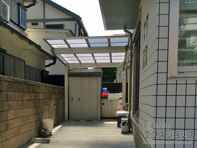 のカーポート エフルージュEX 後方支持タイプ 積雪〜20cm対応 施工例