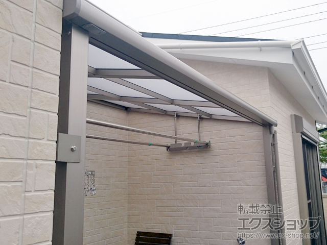 のバルコニー・ベランダ屋根 スピーネ F型 屋根タイプ 単体 積雪〜20cm対応 施工例