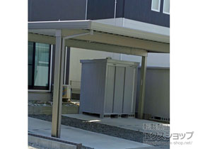 のカーポート テリオスポートIII 1500 3台用 角柱4本仕様 積雪〜50cm対応 施工例