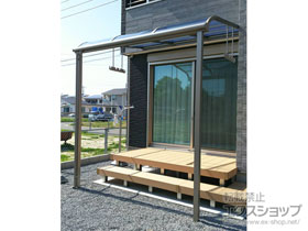 のテラス屋根 スピーネ R型 テラスタイプ 単体 積雪〜20cm対応 施工例