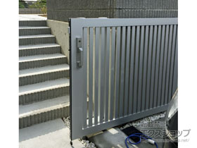 の門扉 アーキスライドD型 単色 片引き 施工例