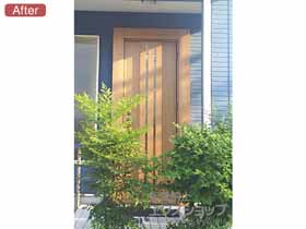 の玄関ドア リシェントII 断熱K4仕様 片開き仕様(ランマ無)R F14型 施工例