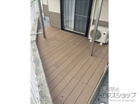 のウッドデッキ レストステージ 幕板納まり 施工例