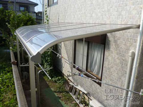 のテラス屋根 ヴェクターテラス R型 テラスタイプ 単体 積雪〜20cm対応 施工例