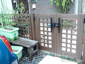 のフェンス・柵 スタンダードフェンス　1型 自由柱仕様 施工例