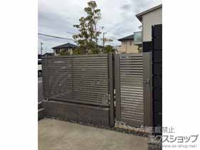 のフェンス・柵 ライシスフェンス 3型 太横桟 フリーポールタイプ 施工例