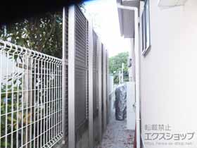 のフェンス・柵 プレスタフェンス5型 多段柱 施工例