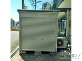 の物置・屋外倉庫 エルモシャッター 床タイプ 一般型 LOD-2211HF CB 施工例