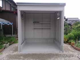 の物置・屋外倉庫 エルモシャッター 土間タイプ 一般型（LOD-2522HD） LOD-2522HD-CB 施工例